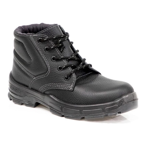 Bota Botina Sapato Calçado de Segurança Bracol BAAS Bico PVC Solado Bidensidade CA Certificação ABNT