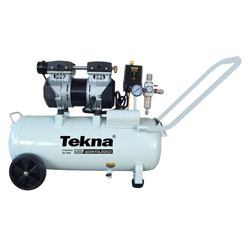 Compressor Odontológico Silencioso 6.4 PÉS 24 Litros 220V CPSD7040 TEKNA - Home & Living