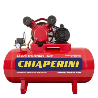 Compressor De Ar 10 Pés 110l 2hp 110/220v Red Chiaperini em Oferta na Shopee