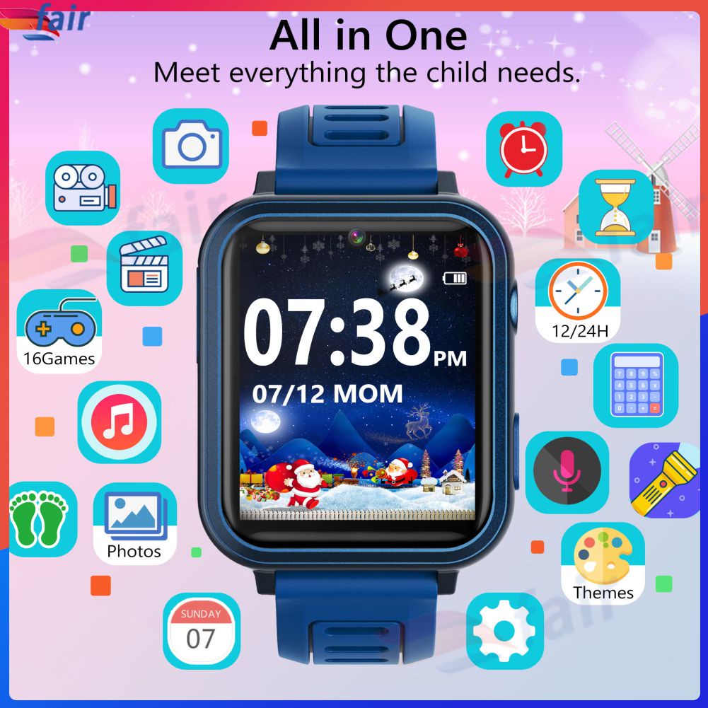 RDF16/S16 Smartwatch Relógio GPS Multifuncional Infantil NFC Com 16 Jogos Smartwatch Bluetooth Chamada De Voz Eficiente
