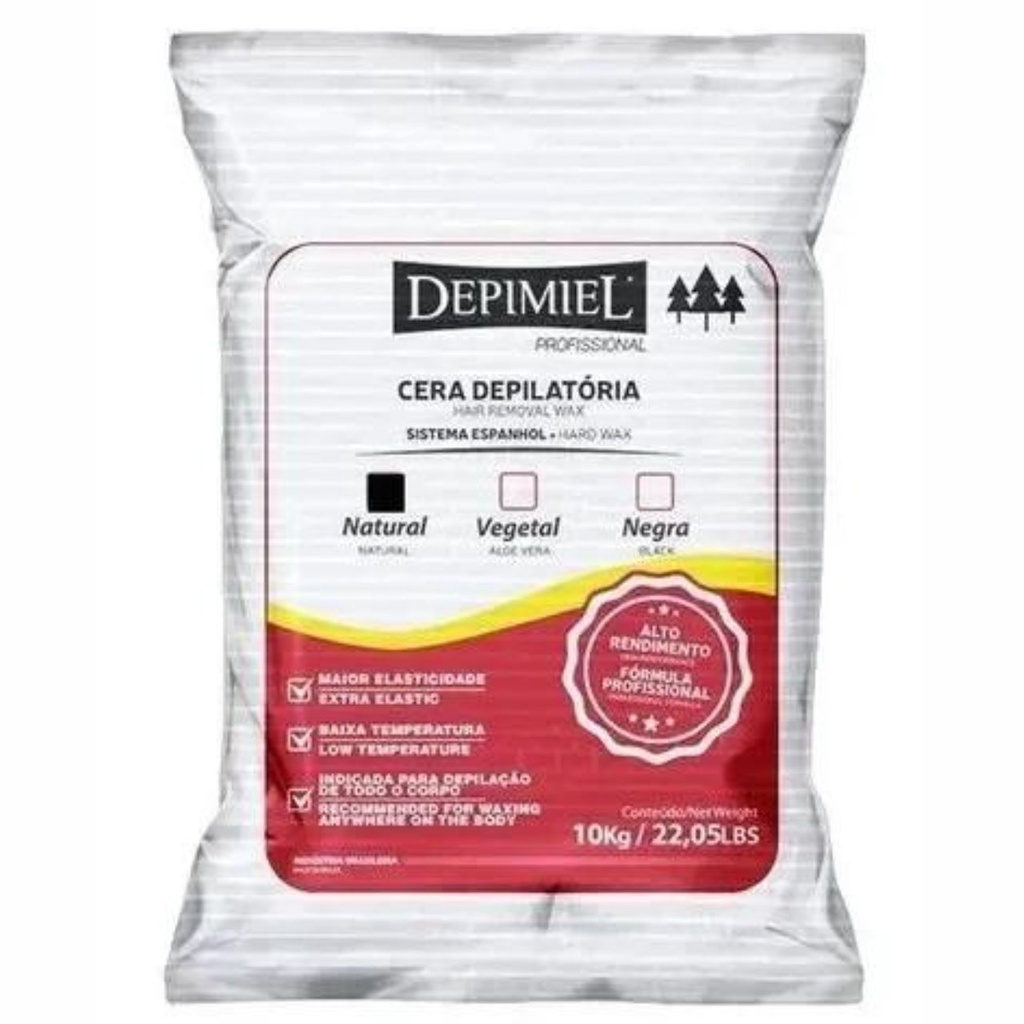 Cera Depilatória Natural Sistema Espanhol 10kg - Depimiel em Oferta na Shopee