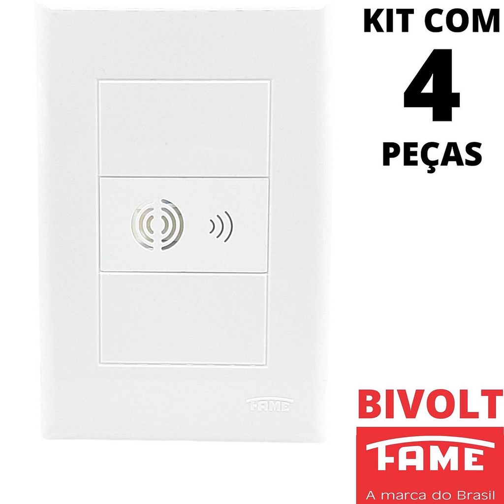 4un Campainha Cigarra Bivolt Com Placa Evidence FAME