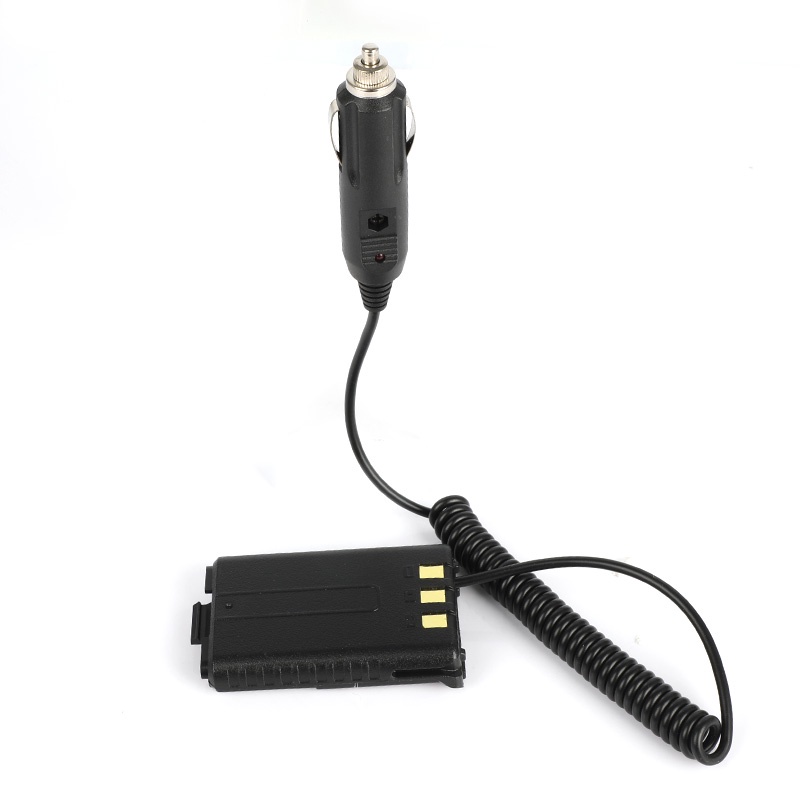 Baofeng Eliminador De Bateria Carregador De Carro Para Rádio Portátil UV-5R 5RE 5RA Em Dois Sentidos 12-24V Walkie Talki