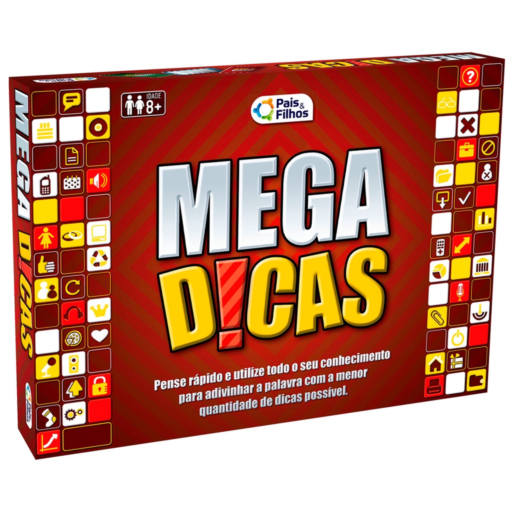 Jogos De Tabuleiro Mega Dicas Brinquedo Infantil e Adulto Pais e Filhos ...