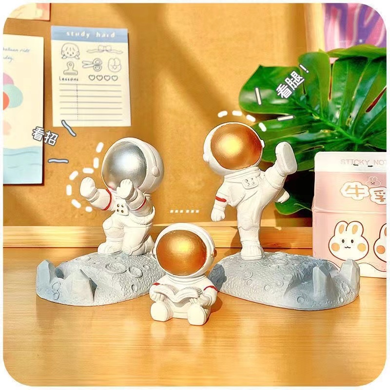 Suporte Universal De Mesa Para Tablet e Celular Astronauta criativo Decorações do ambiente de trabalho