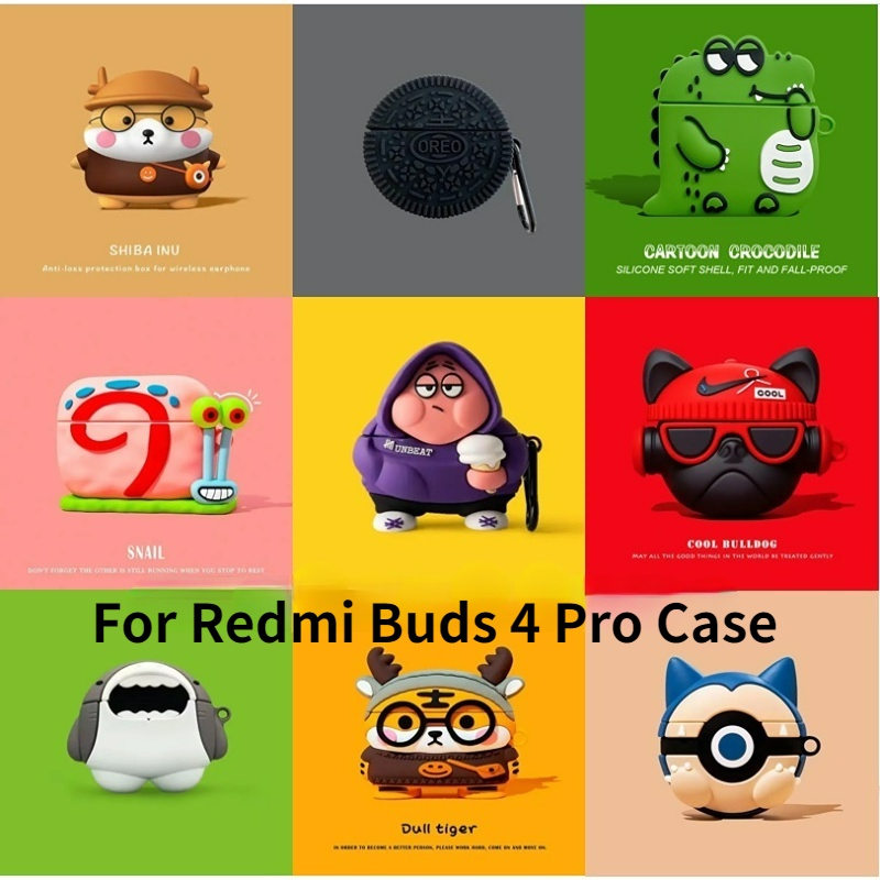 【 imamura 】 Coleção De Desenhos Animados Para Redmi Buds 4 Pro Capa De Fone De Ouvido Macia