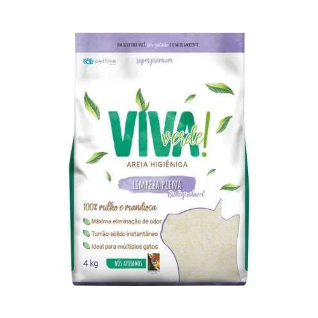 AREIA VIVA VERDE - LIMPEZA PLENA 4KG