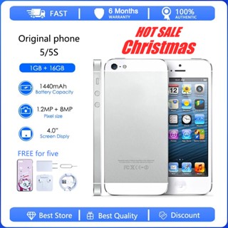 Usado iPhone 5 5S 16G Smartphone 4G WiFi 95 % Novo Telefone Celular