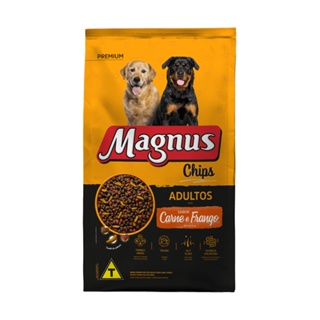 Ração Magnus Chips Cães Adultos Carne/Frango - 20Kg em Oferta na Shopee