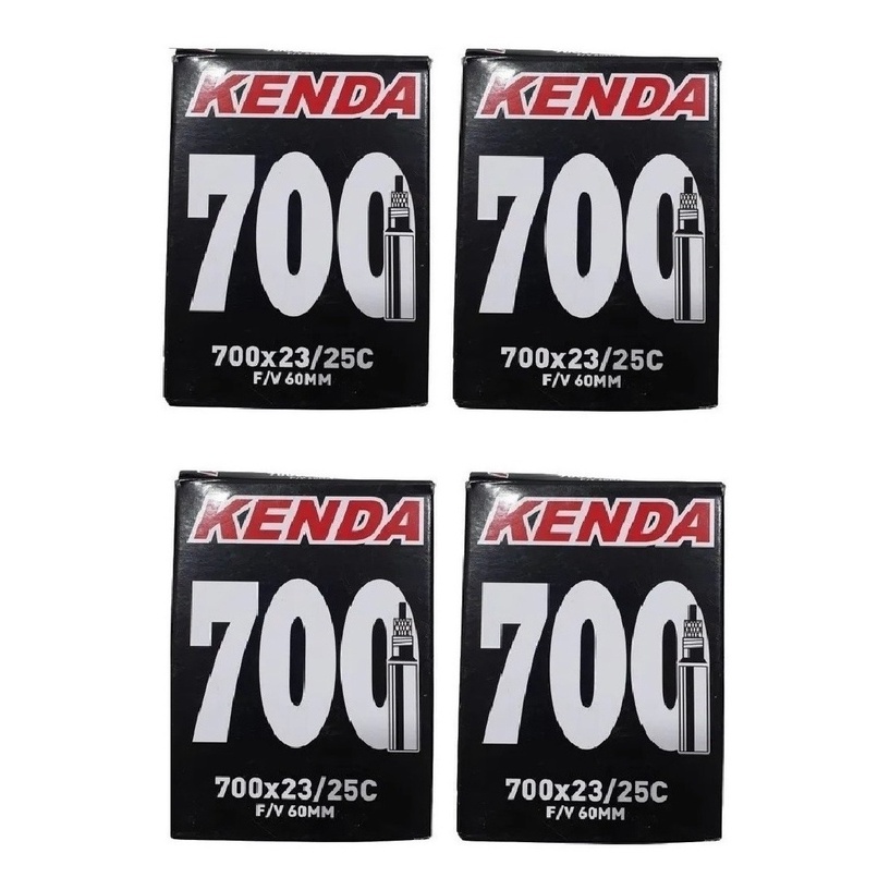 Camara De Ar Speed Kenda 700x23/25 Bico Longo 48mm 4 Unidade