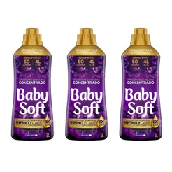 kit 3 Amaciantes Concentrado Baby Soft Inspiração Fascinante 1L