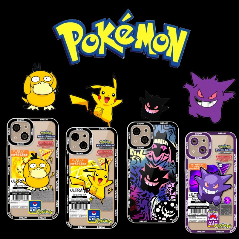 Desenho Fofo Anime Pokemon Pikachu Psyduck Gengar Capinha Para Celular Samsung Galaxy J7 Prime A50 A30S A50S A32 A03 A51 A20 A30 A31 A21S A20S A12 A72 A52 S De Silicone Macia