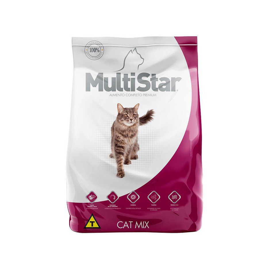 Ração Para Gatos Adultos Multi Star Premium Especial Mix 1kg