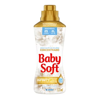 Amaciante Concentrado Baby Soft Pureza e Delicadeza 500ml - Rende 25 lavagens em Oferta na Shopee