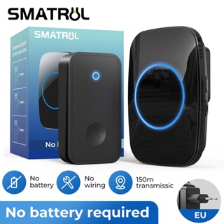 SMATRUL Porta Sem Fio Auto-Alimentada À Prova D'água Anel De Bateria Plugue Elétrico EU Smart Home em Oferta na Shopee