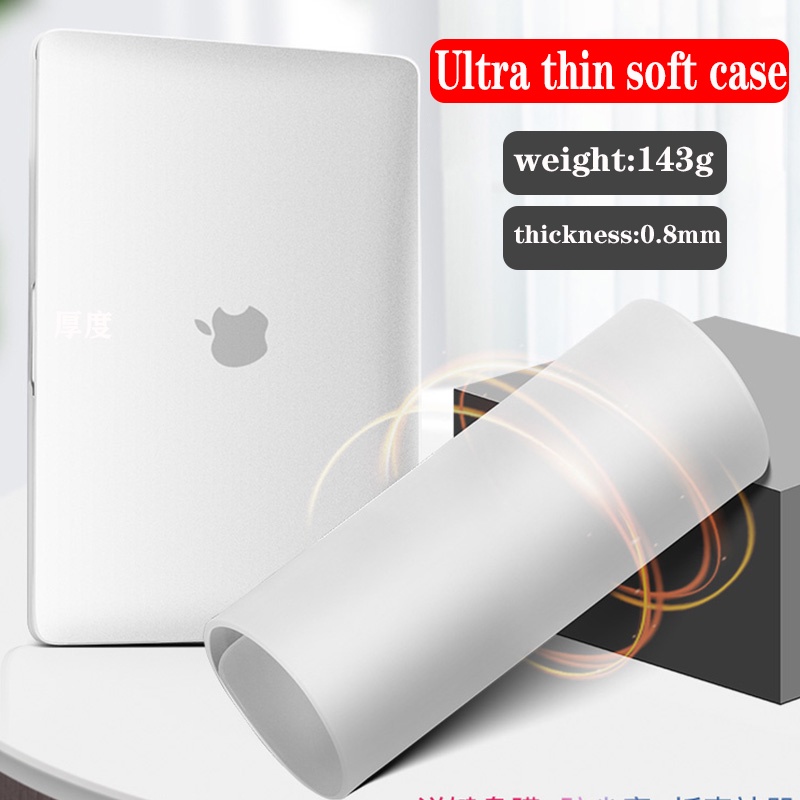 Capa Flexível TPU Compatível Para 2022 Air m2 macbook Pro 14 13 M1 A2681 A2442 A2337 A238 2020 A2179 A1932 Touch ID 13 A289 A2159 A1706 2019 Macia