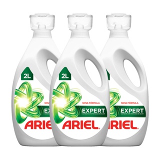 Kit com 3 Sabão Líquido Ariel Expert 2L em Oferta na Shopee