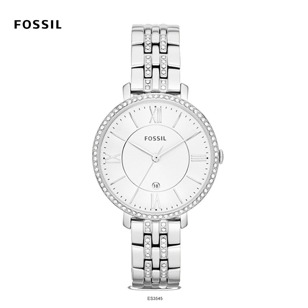 silver fossil watches for women