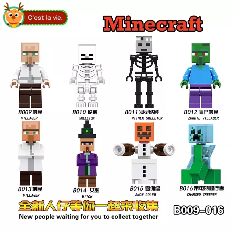 Blocos De Montar Boneca Lego Estilo Minecraft Constru O Cole O De Bonecas Ornamentos Shopee