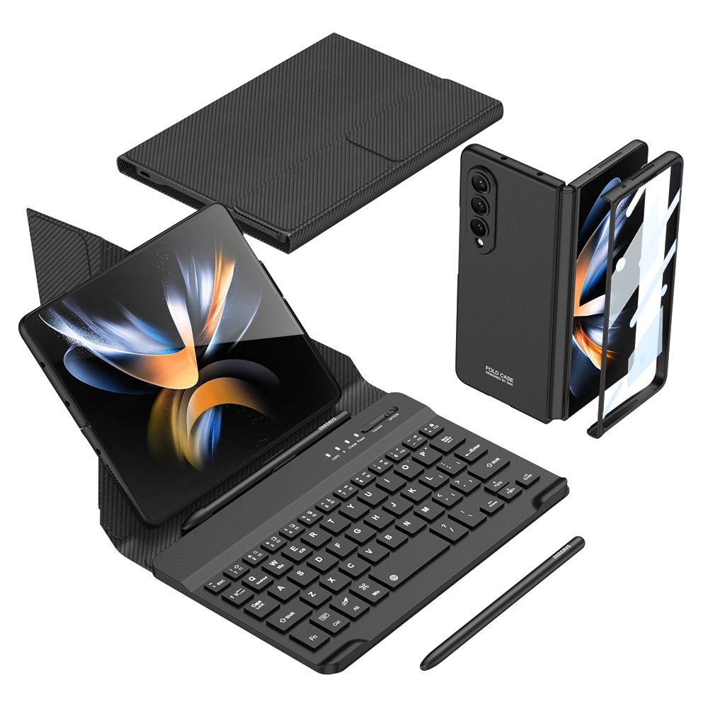 Para Samsung Galaxy Z Fold 2 3 4 Capa Com Teclado E Escritório Doméstico Caneta