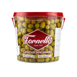 Azeitona Verde com caroço balde 2 kg
