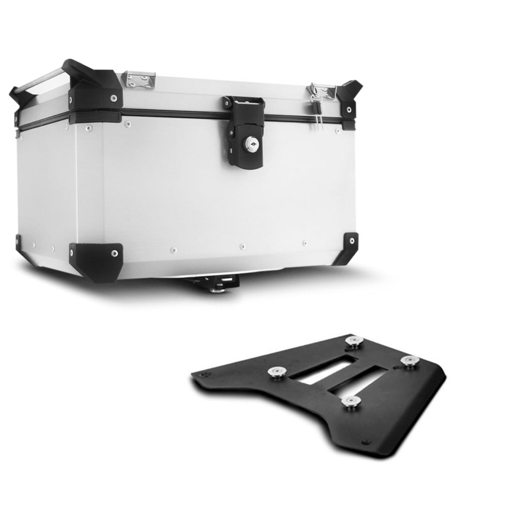 Baú Bauleto 48 Litros Super Adventure + Base de Fixação BMW GS 1200 2013 a 2020 - Spare Parts and Accessories for Vehicles