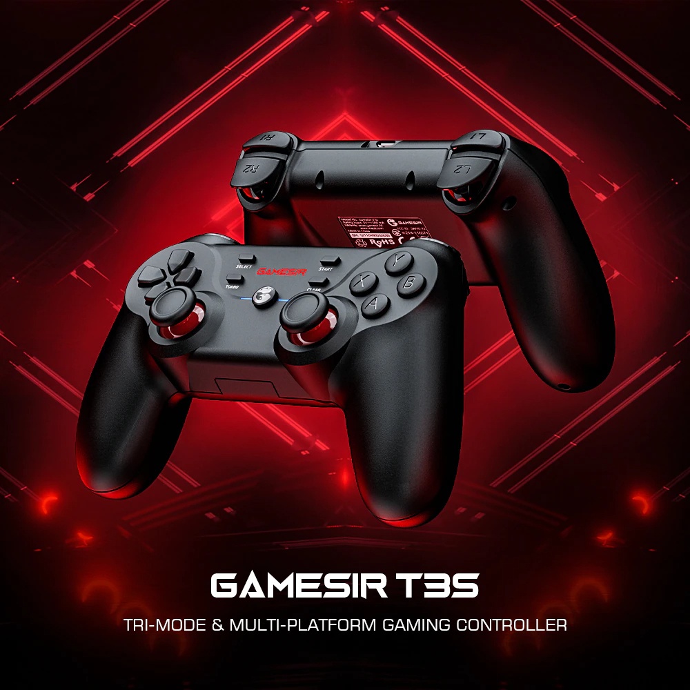 GameSir T3s Controle De Jogos Sem Fio Bluetooth 5.0 Joystick PC Remoto ...