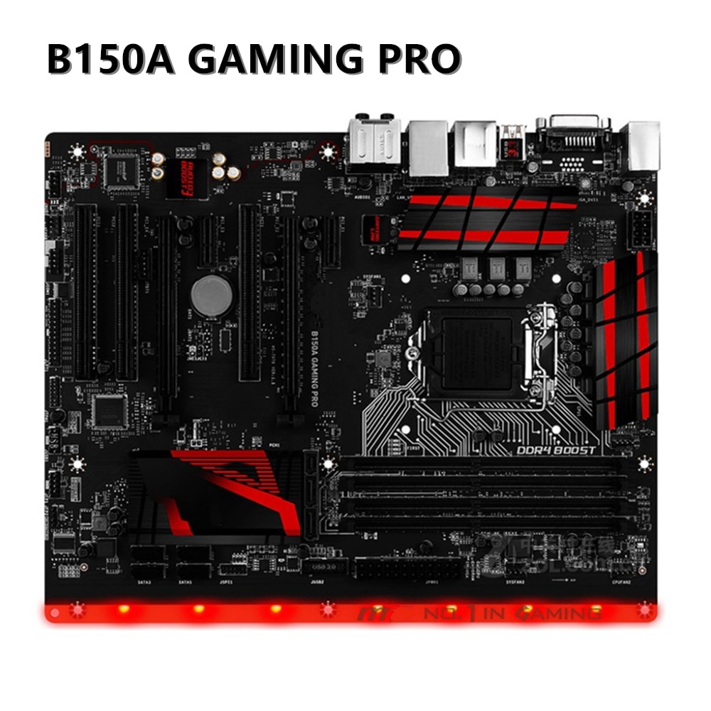 LGA 1151 Para B150A GAMING PRO Core i7 i5 i3 CPU DDR4 2133MHz PCI-E 3.0 CrossFireX Intel B150 Placa-mãe 1151 BPMB