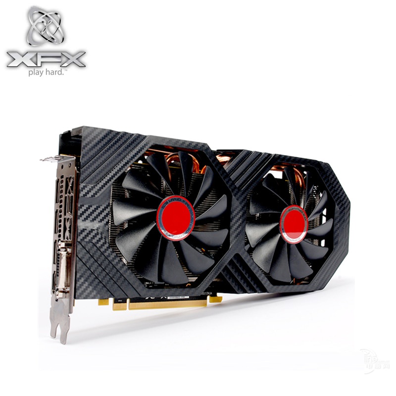 Xfx rx 590 8GB Placas Gráficas 256bit gddr5 Para amd 500 2304sp RX590-8GB Cartão De Vídeo Displayport hdmi dvi Usado