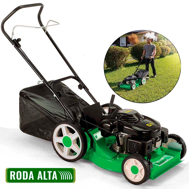 Cortador de Grama à Gasolina 6,5HP 4 Tempos com Recolhedor e Roda Alta LF650RM TRAPP em Oferta na Shopee