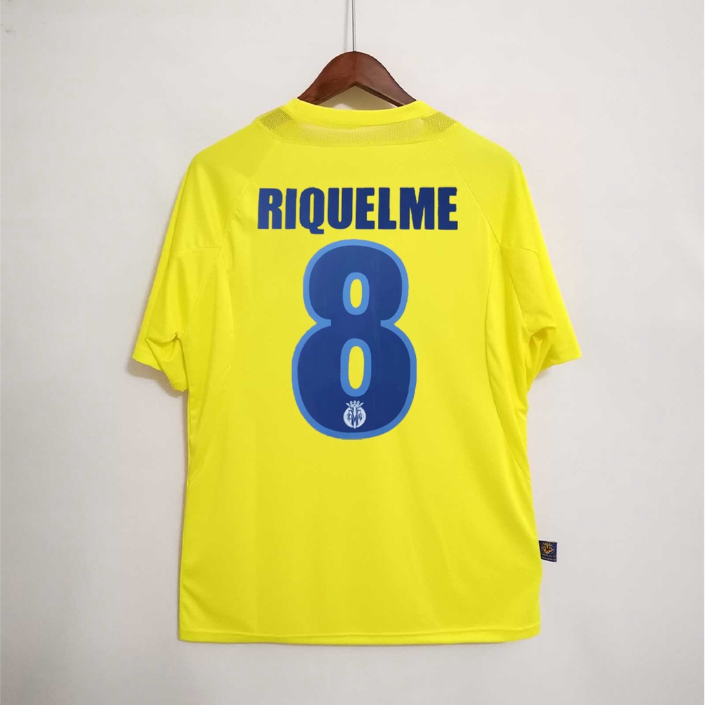 05-06 Villarreal Camiseta De Futebol De Alta Qualidade Para Casa Retro Jersey Esportiva MAN RIQUELME