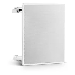 Arandela Quadrada 6 Som Ambiente Embutir Teto Gesso Auto Falante Full Range Borderless 40w Rms Frahm Cor Branco Bivolt