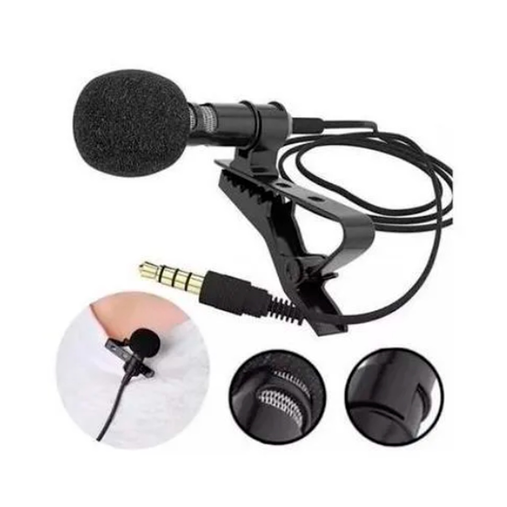 Microfone Profissional Lapela Com Fio P2 captação perfeita