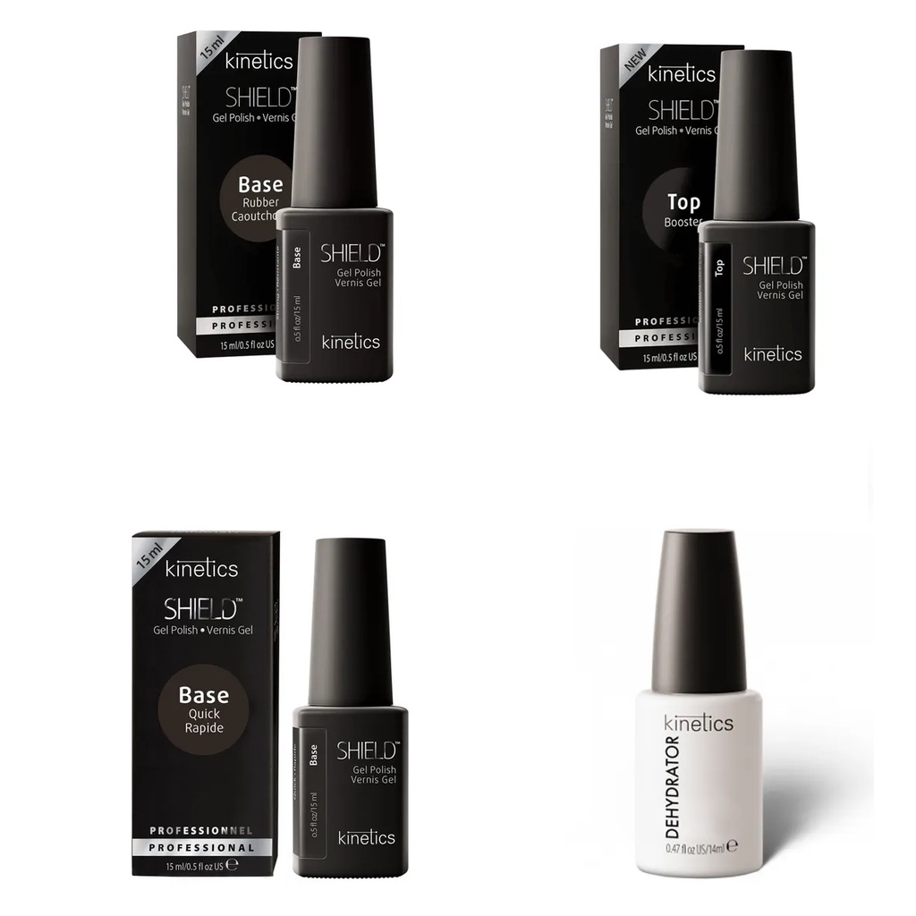 Kit Blindagem Base Rubber 15ml+ Top Booster 15ml+ Primer