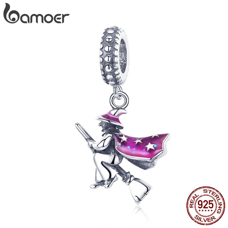 Bamoer Prata 925 3d Pingente Mágico De Esmalte em Oferta na Shopee