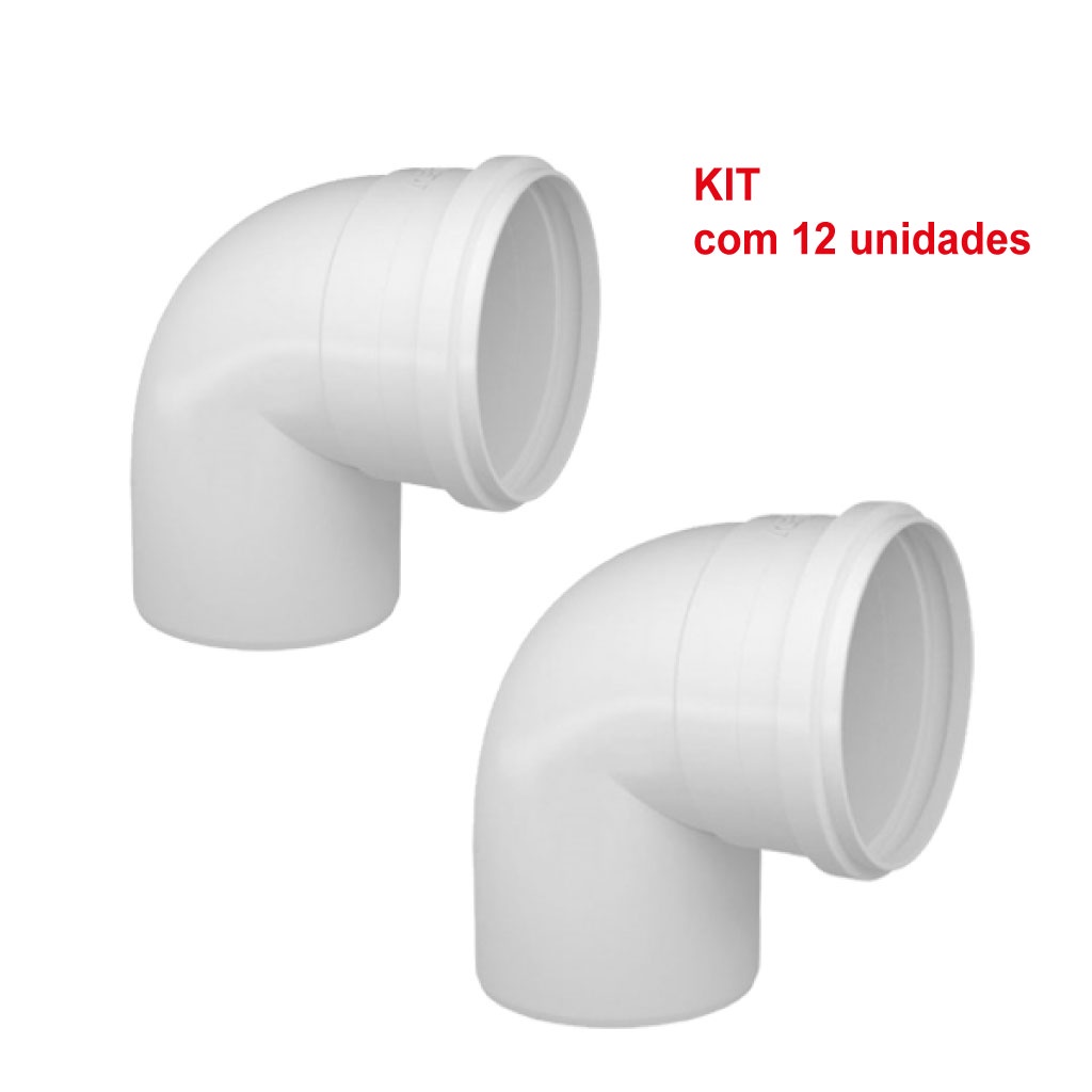 Joelho Curva Para Esgoto 90? 50mm 1? Polegada 10 und.