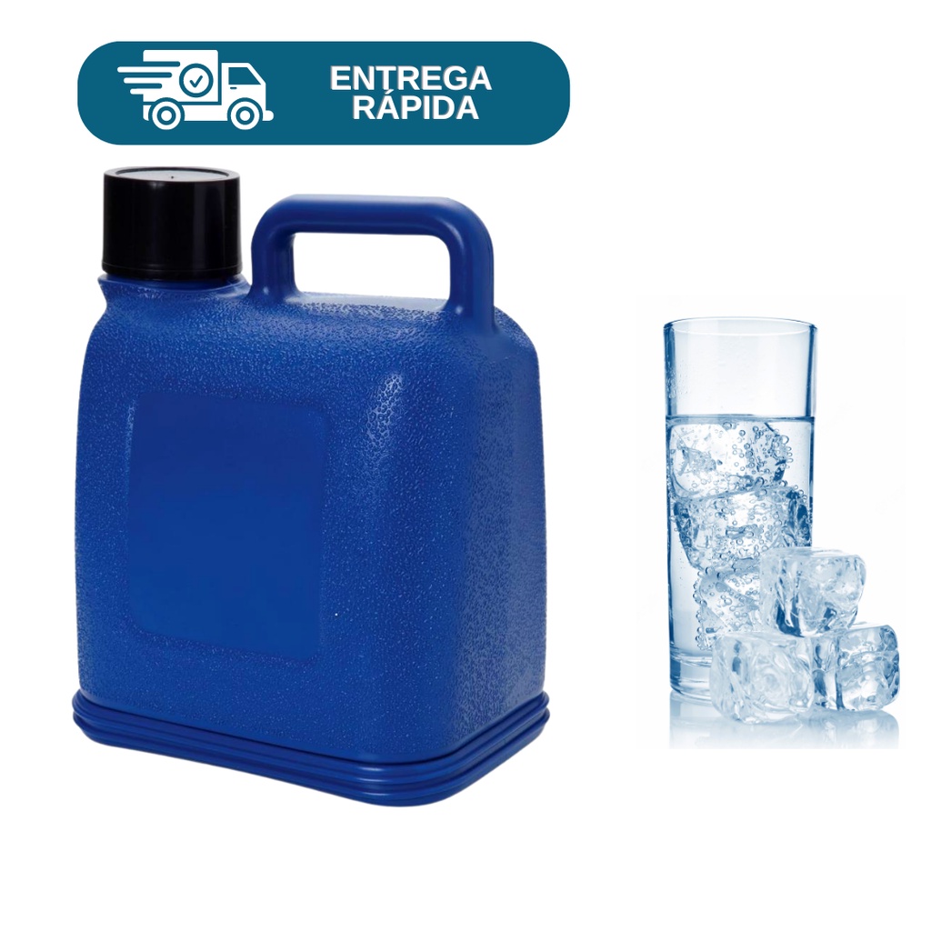 Garrafa Térmica 5 Litros Garrafão Botijão Galão Para Água Suco Camping Pescaria Canteiro De Obras em Oferta na Shopee