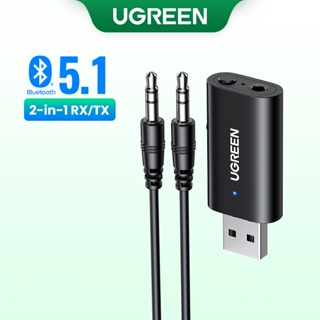UGREEN 2 Em 1 Adaptador Bluetooth 5.1 Carro Receptor Transmissor Estéreo Sem Fio De 3.5mm Jack Aux Kit Mic em Oferta na Shopee