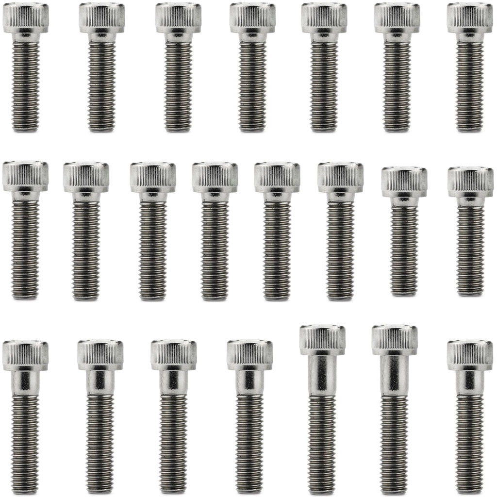 Kit parafusos inox tampa motor lateral esquerda+direita XT225 1996 a 2006 TDM225 1997 a 2005