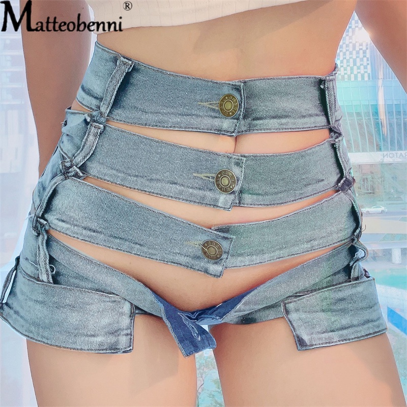 Shorts femininos verão coreano doce babados mulheres denim casual feminino  fêmea alto cintura botão mujer fofo império mini jeans elásticos
