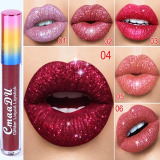 Batom Líquido Glitter De Metal Brilhante Fosco Diamante De Longa Duração À Prova D 