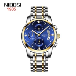 Relógio de Pulso NIBOSI / Relógio de Quartzo de Marca de Luxo com Data Automática Masculino