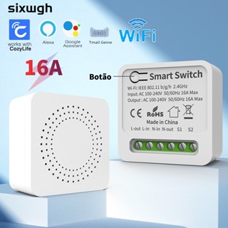 Mini Interruptor Inteligente Suporte wifi google Para Controle De Voz Alexa
