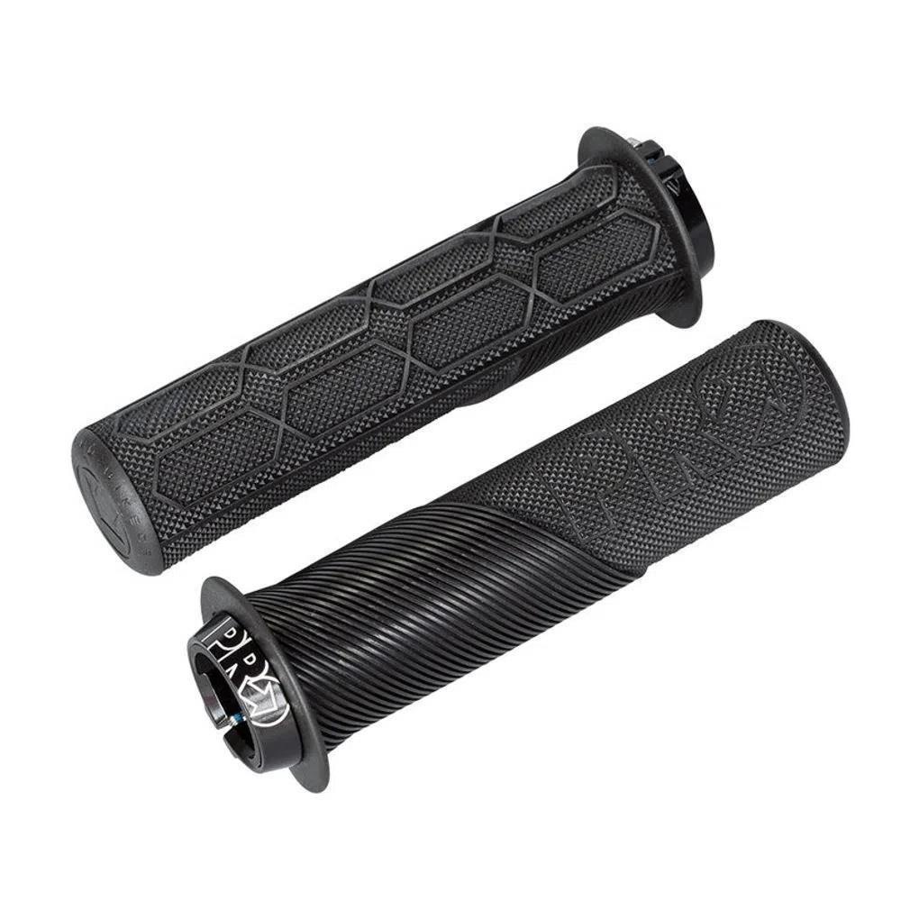 Manopla Lock On Trail 132,5mm Flange Preto 32mm Composto Duplo com Trava