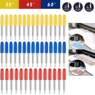 HOT 30 Pcs 30/45/60 Graus Roland Cricut Cutting Plotter Vinyl Cutter Offset Knife Lâminas Para Ferramentas De Escultura Afiadas E Duráveis