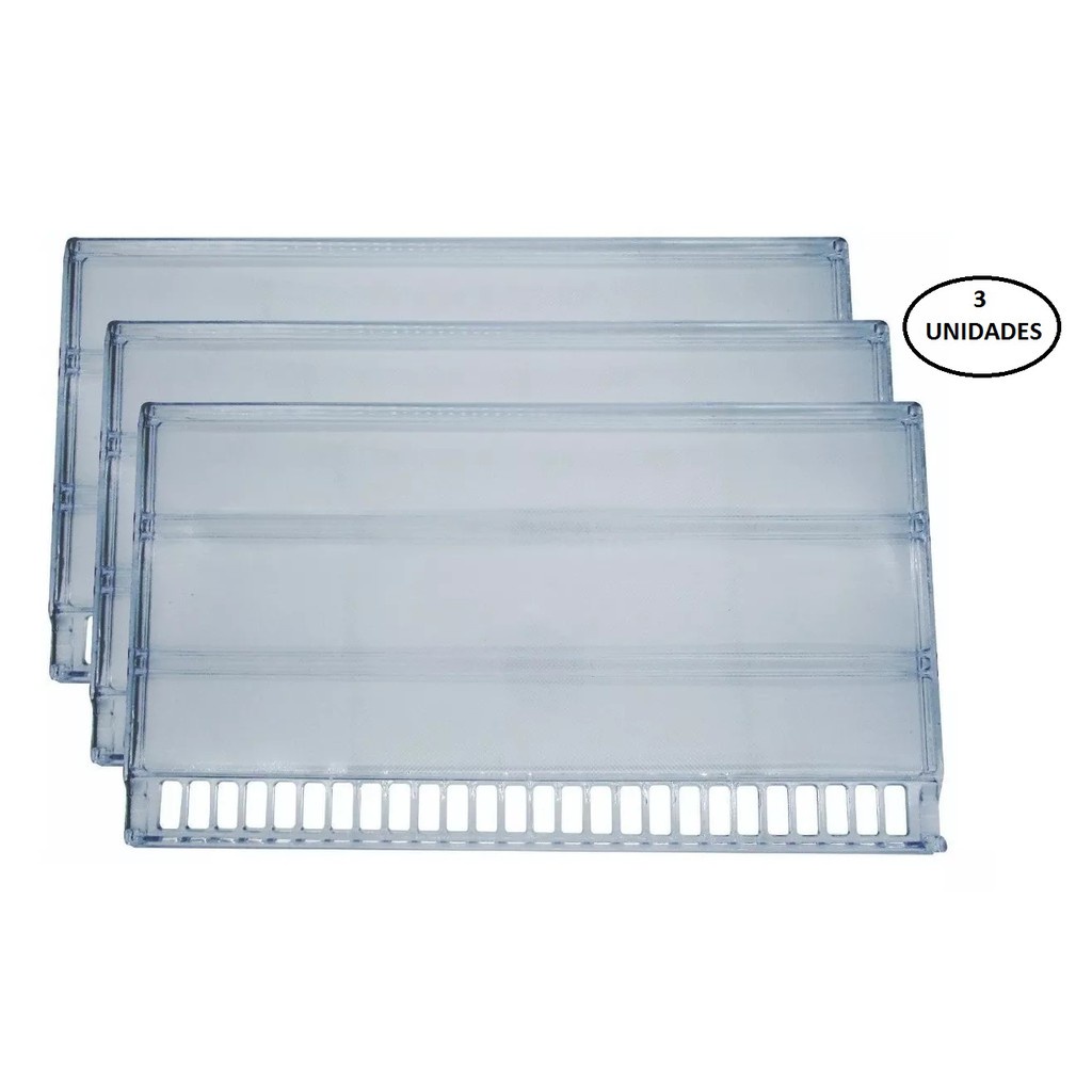 Prateleira Acrílica Refrigerador Continental Rcct480 Rcct490 - 3 un