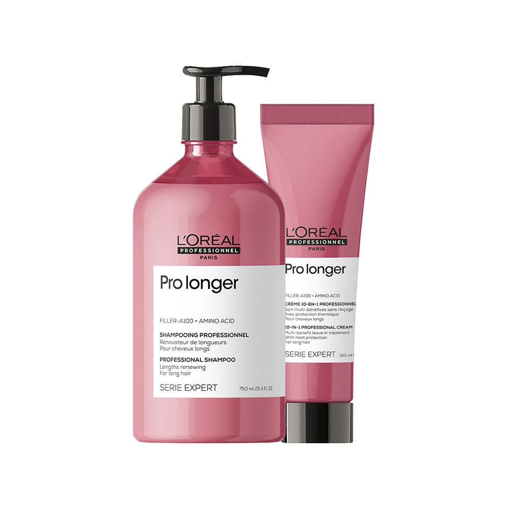 Kit L'Oréal Professionnel Serie Expert Pro Longer - Shampoo e Leave-in em Oferta na Shopee