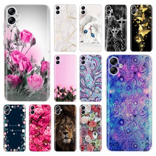 Caixa Samsung Calaxy A04s SM-A047F/A04e A042F Capa Macia Com Flor Elegante Traseira Do Telefone A04s A 04s Pára-Choques