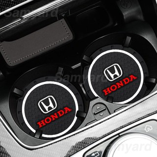 2pçs Suporte Para Garrafa De Água Carro Tapete Antiderrapante De Sílica Gel Honda City Civic Fit Jazz CRV Acessórios