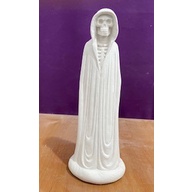 ESTATUA IMAGEM EXU CAVEIRA EM GESSO CRU 16 CM